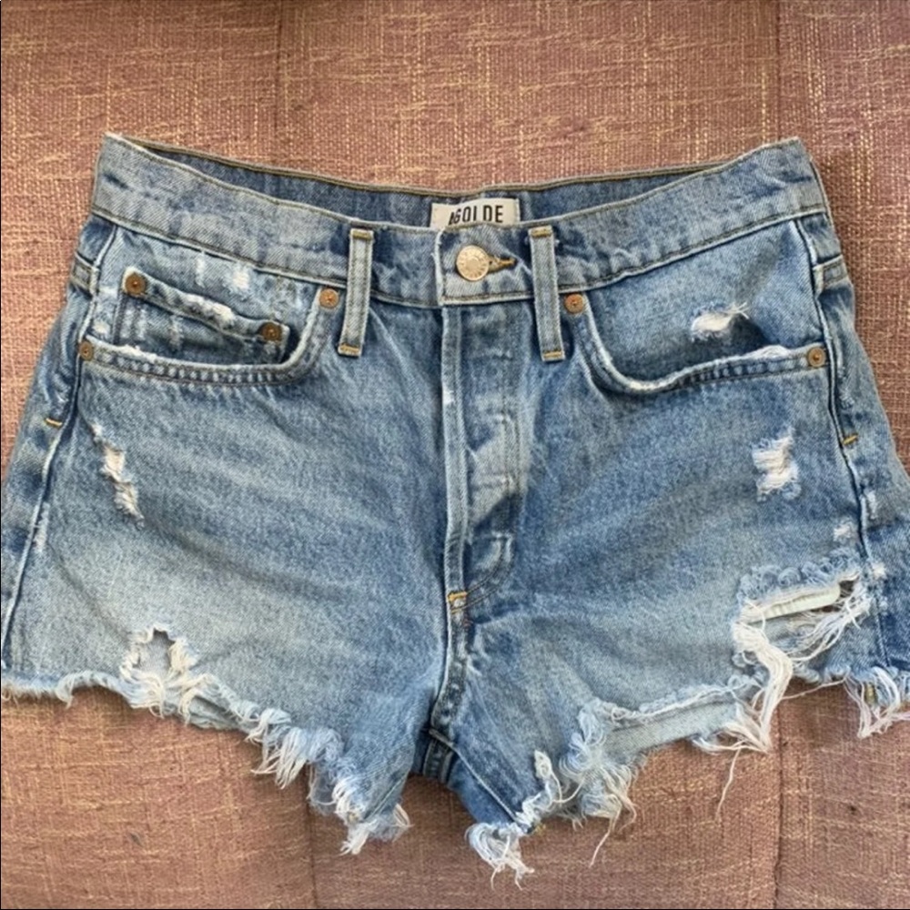 Agolde Parker Distressed Jean shorts Sz 25